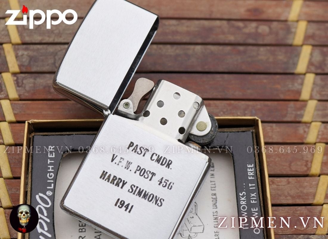 Hộp quẹt zippo cổ xưa năm 1973 mới nguyên hộp