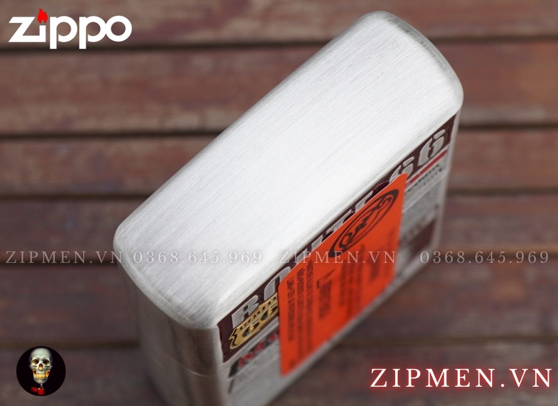 Zippo xuất Nhật Bản bọc thép trắng chủ đề chim đại bàng