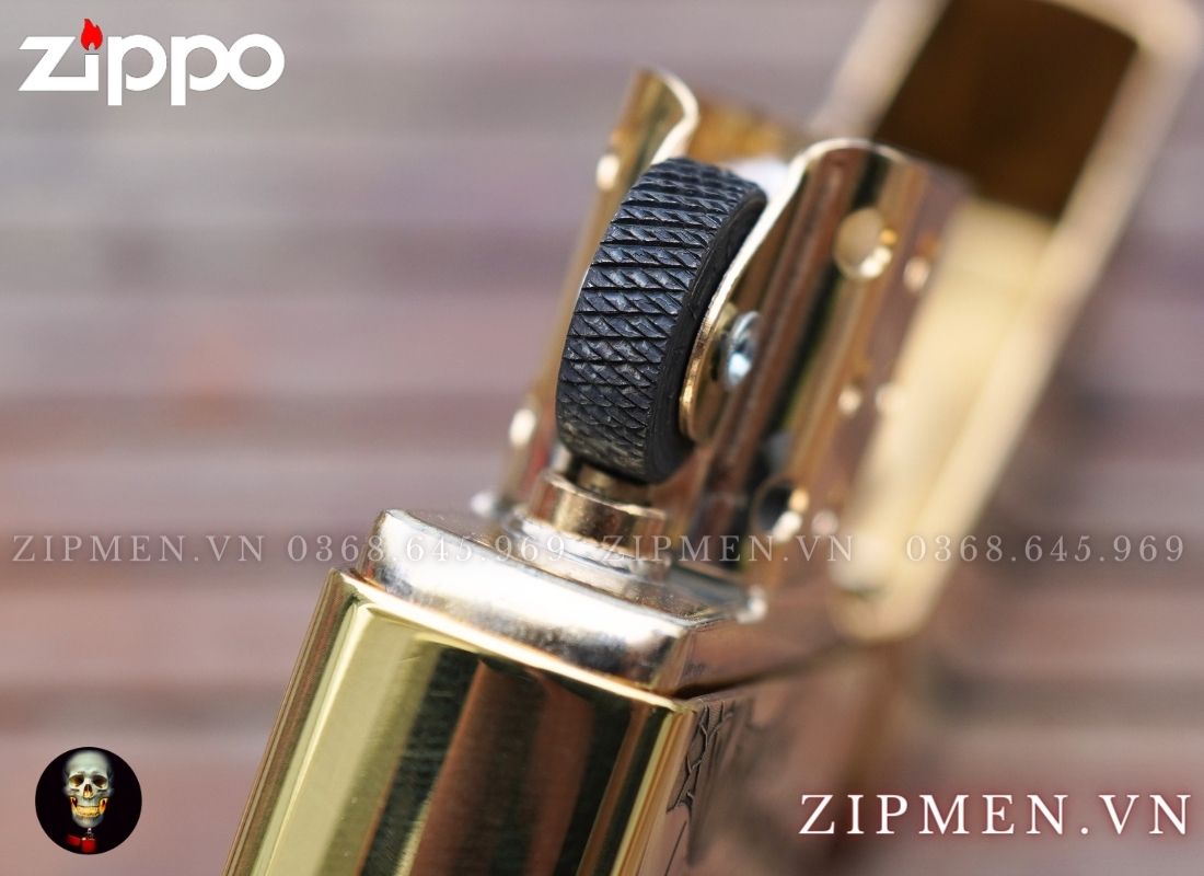 bật lửa zippo armor cá chép bông sen