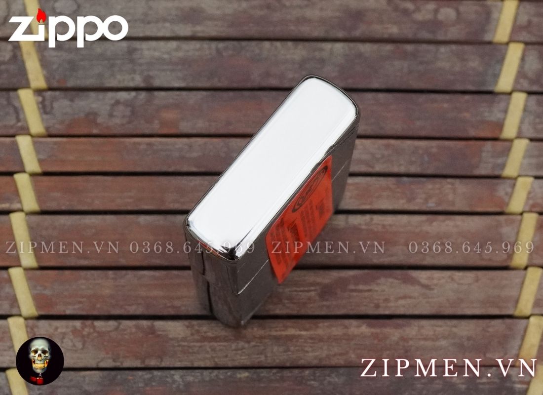 bật lửa zippo vintage tái bản 1937 trắng nhám logo quốc huy hoa kỳ