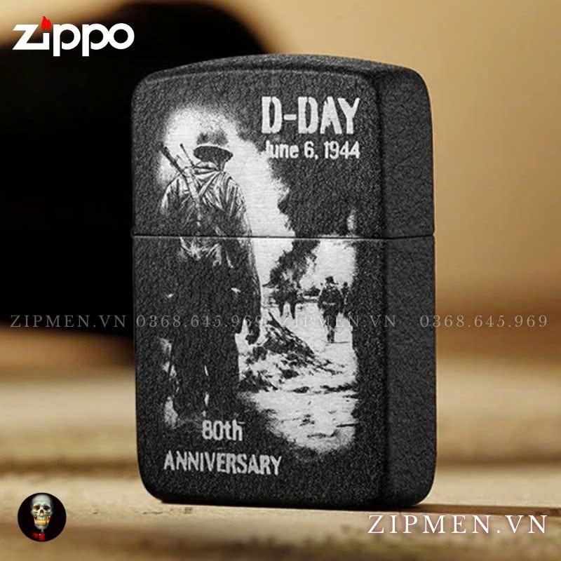 Bật lửa Zippo USA cao cấp limited D-DAY 80th Anniversary Collectible