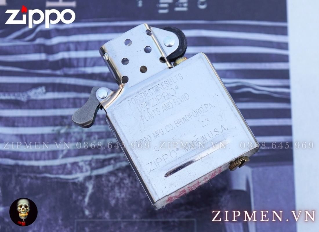 zippo lưỡng kim bạc khối đồng đỏ