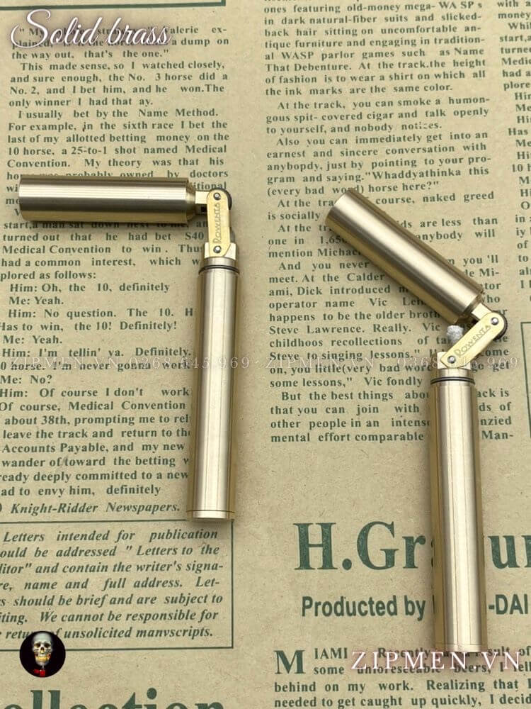 hộp quẹt hình cây côn nhị khúc