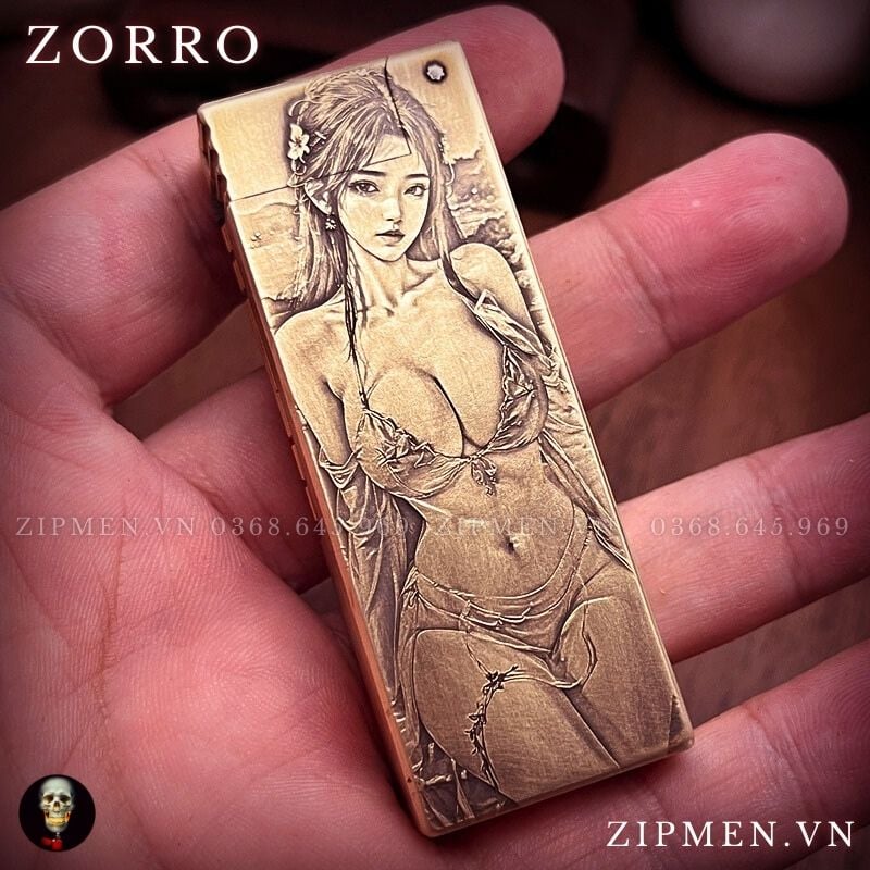 Bật lửa zorro xăng đá chủ đề cô gái sexy