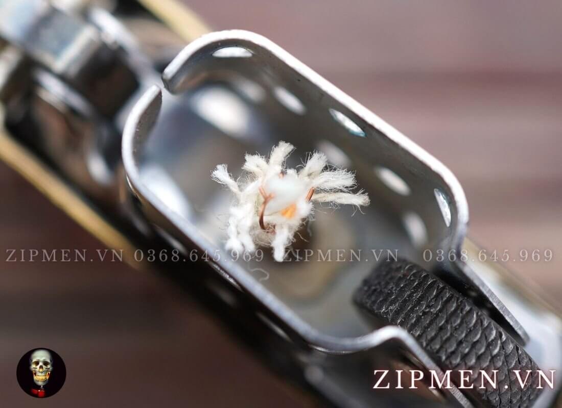 Bật lửa zorro khảm men đỏ 2 mộc đáy | Bật lửa zorro chính hãng