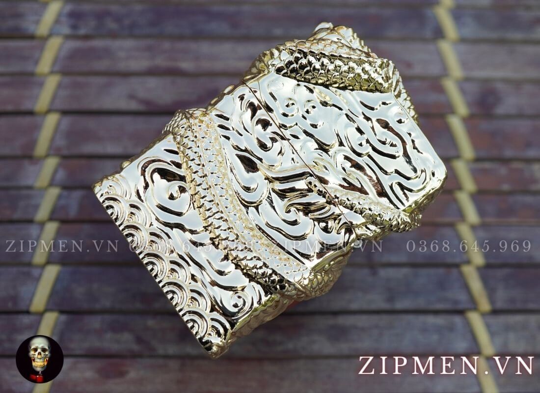 Bật lửa zorro rồng cuộn ngọc long cao cấp | Zorro chính hãng