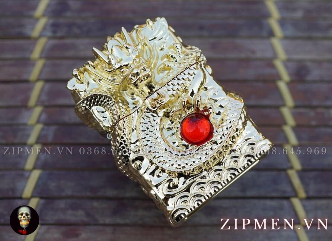 Bật lửa zorro rồng cuộn ngọc long cao cấp | Zorro chính hãng