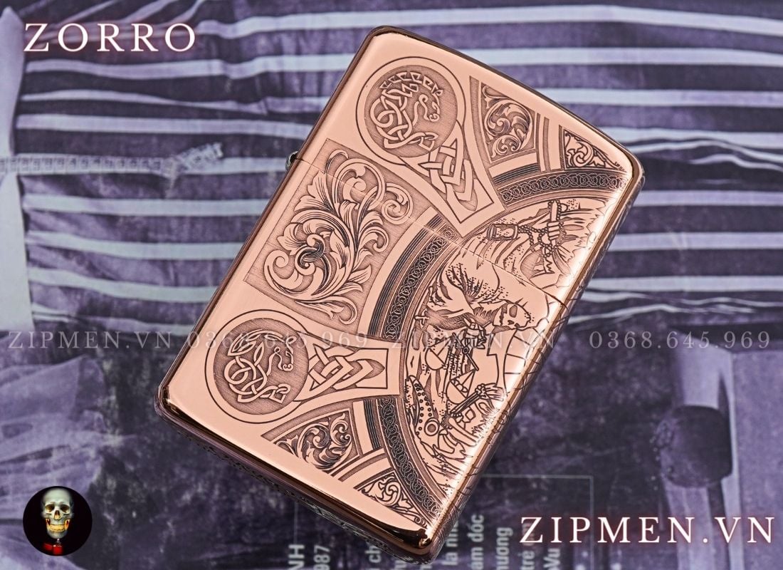 Bật lửa Zorro super copper chủ đề Tứ Kỵ Sĩ