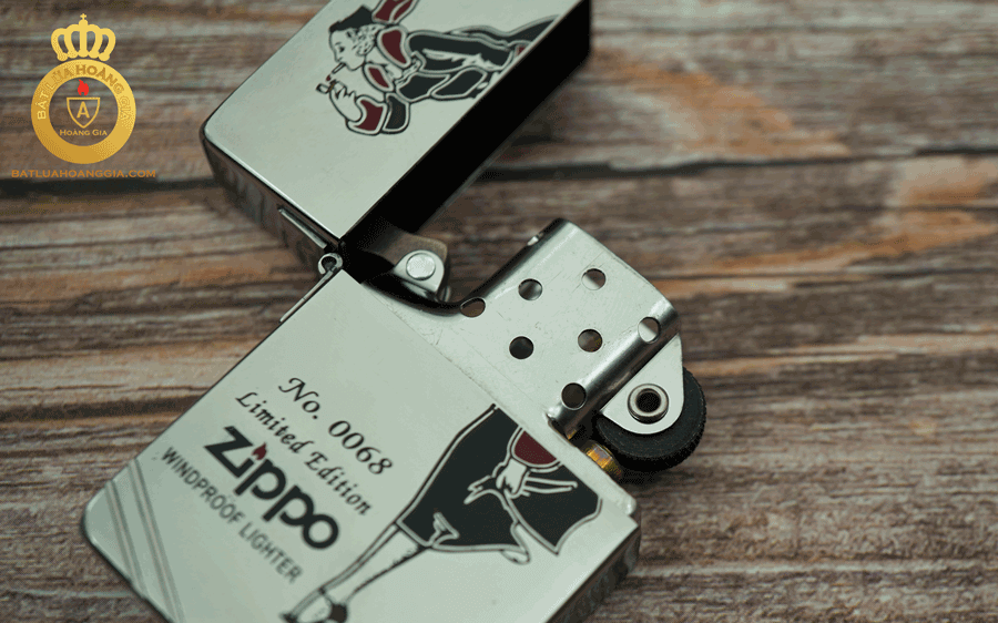 mộc đáy zippo replica tái bản 1935