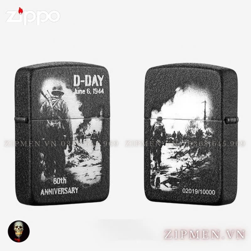 Bật lửa Zippo USA cao cấp limited D-DAY 80th Anniversary Collectible