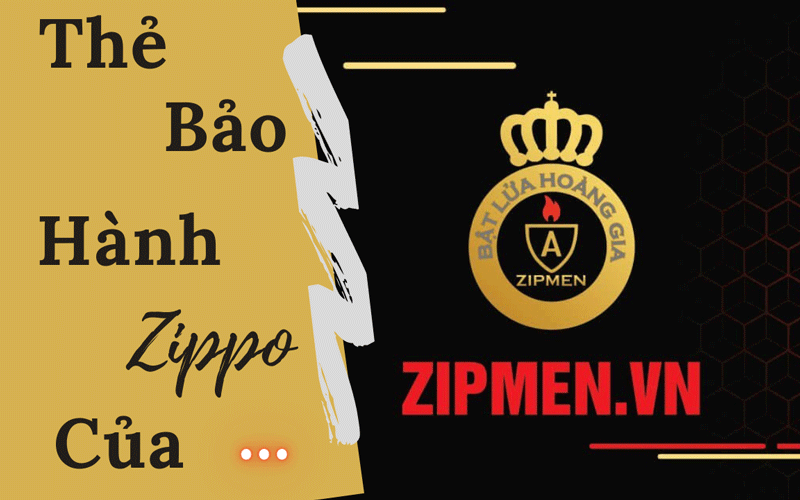 Thẻ bảo hành của shop zippo zipmen