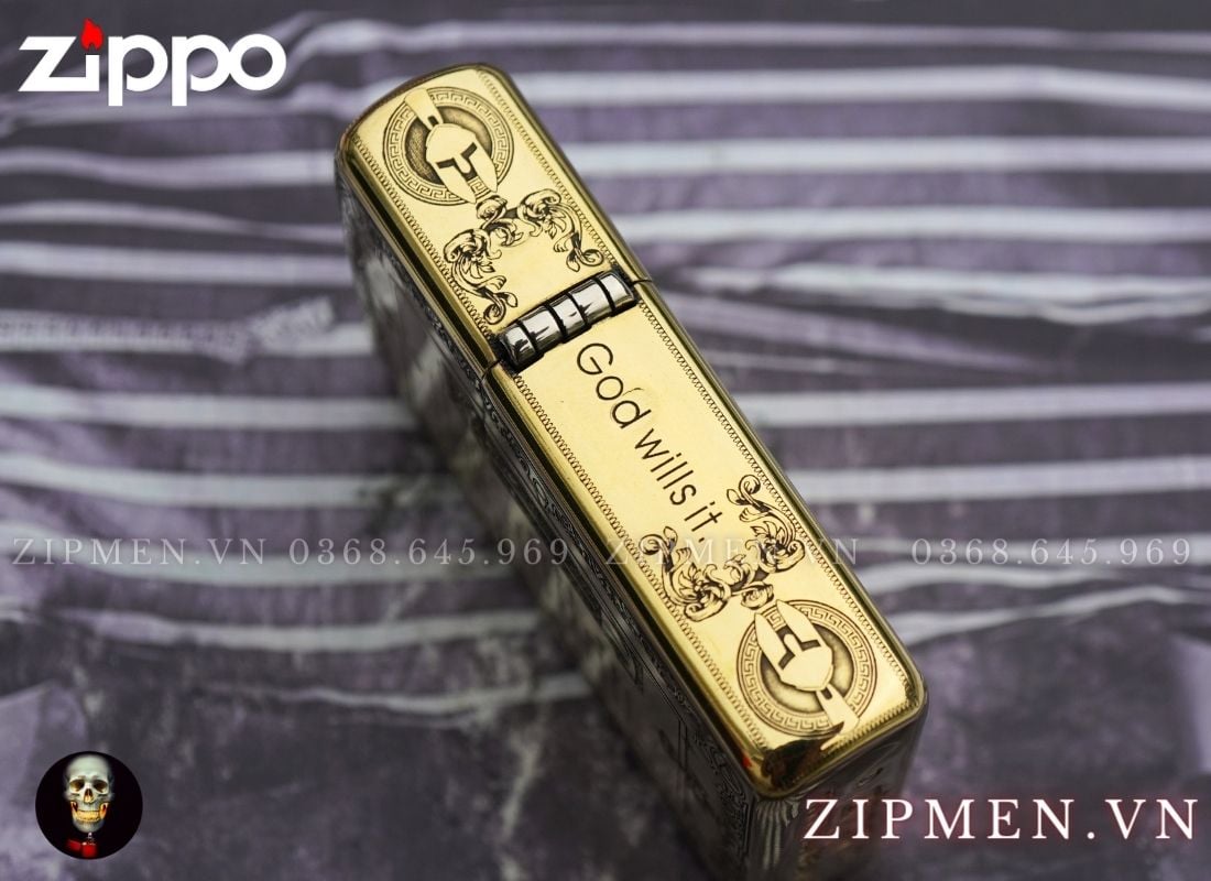 zippo USA Armor hiệp sỹ trung cổ God Wills It