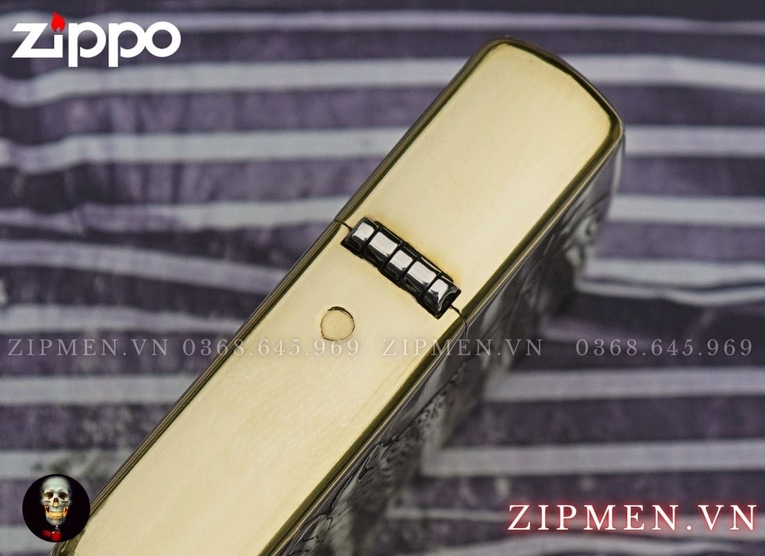 Zippo armor khắc nổi chủ đề Đại Bàng Mỹ Limited