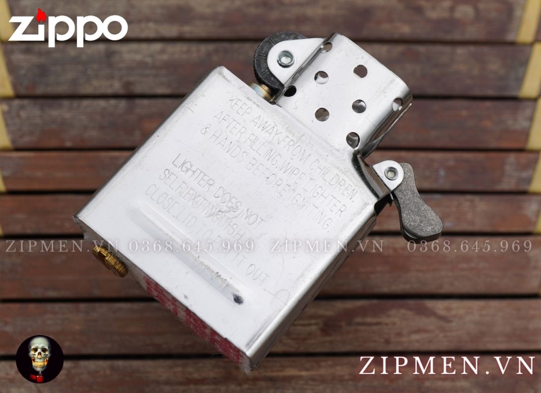 bật lửa zippo armor xuất nhật chủ đề thuỷ long