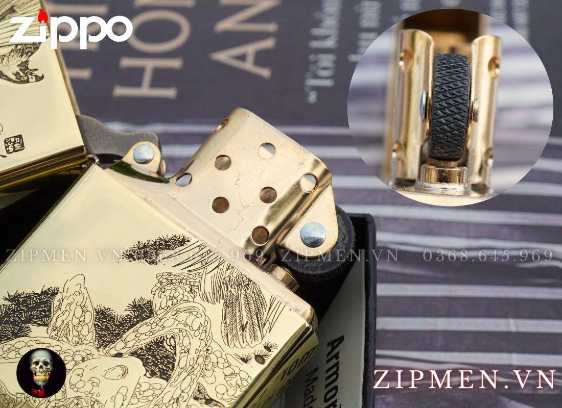 Zippo xuất châu Á hình Đại Bàng