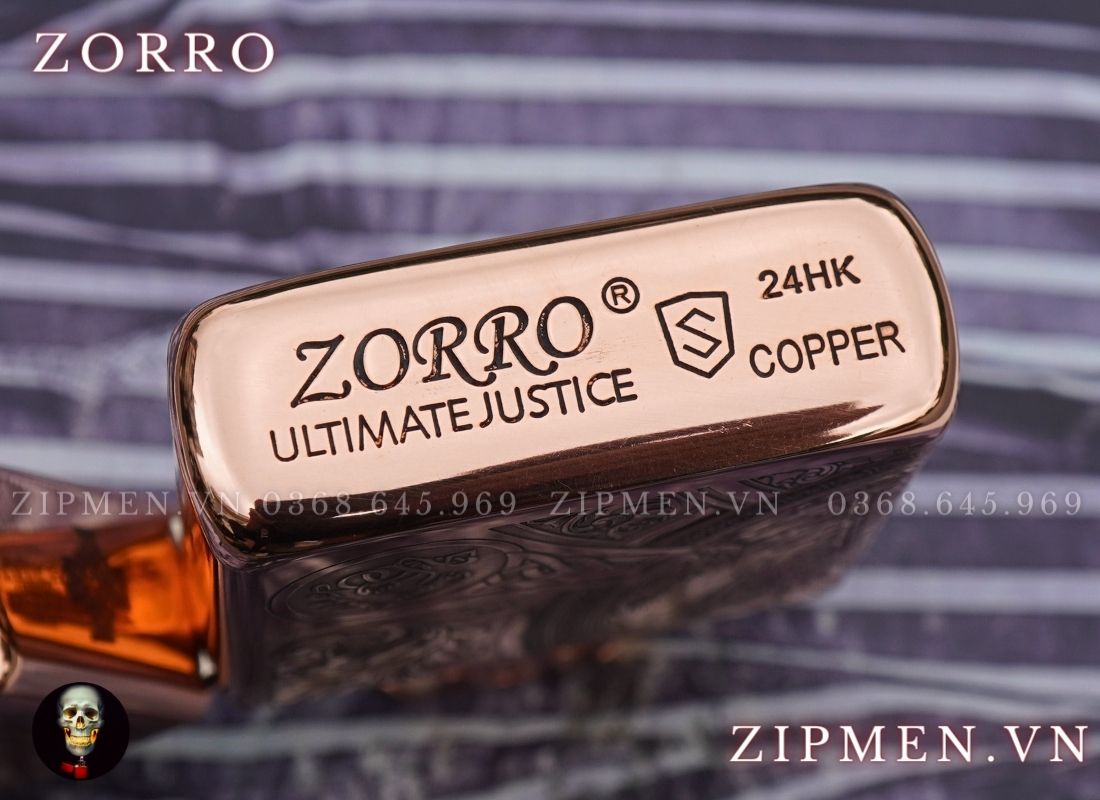 Bật lửa Zorro super copper chủ đề Tứ Kỵ Sĩ