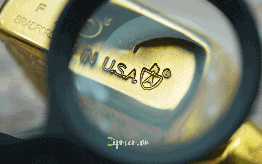 Mộc đáy zippo armor lion king