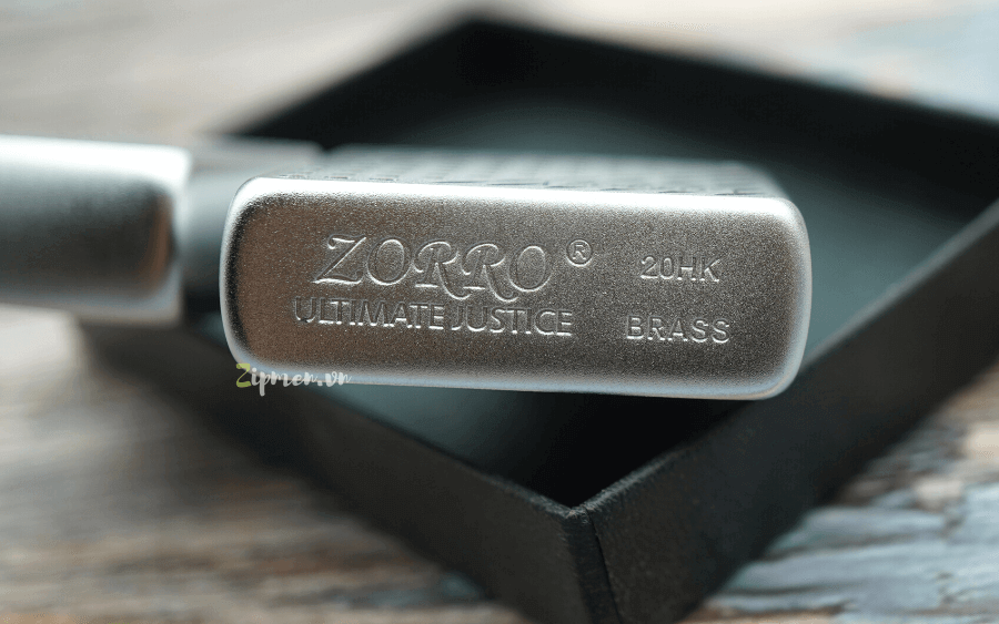 Mộc đáy bật lửa zorro mạ crom siêu bền