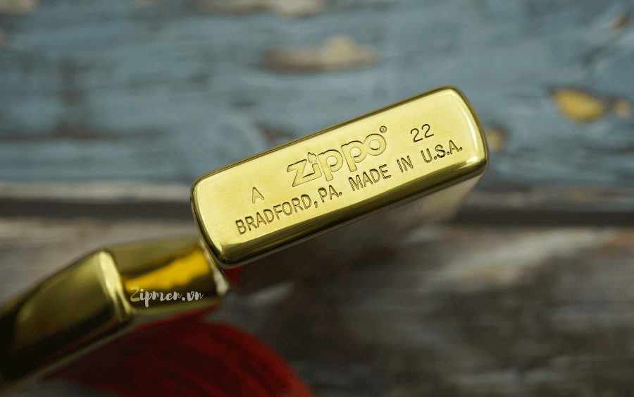 Mộc đáy zippo bản đồ việt nam