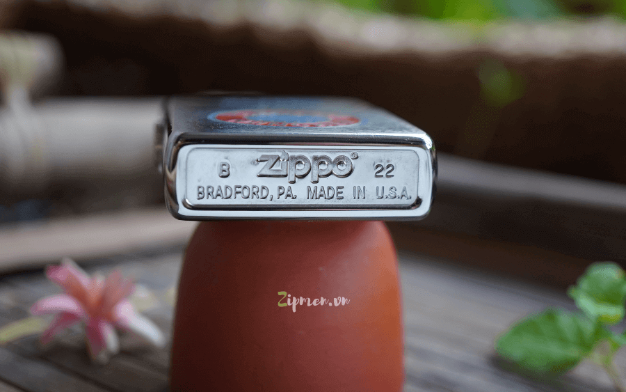 Mộc đáy Zippo usa chính hãng logo Bayern