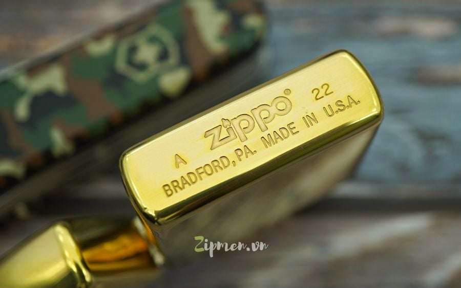 Mộc đáy Zippo usa chính hãng