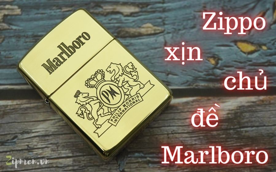 Bật lửa Zippo cao cấp chủ đề Marlboro