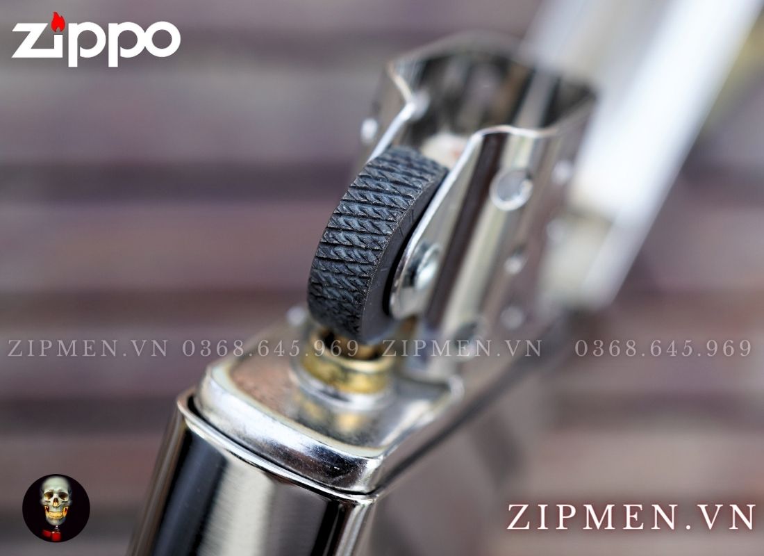 zippo chính hãng usa chrome khắc logo