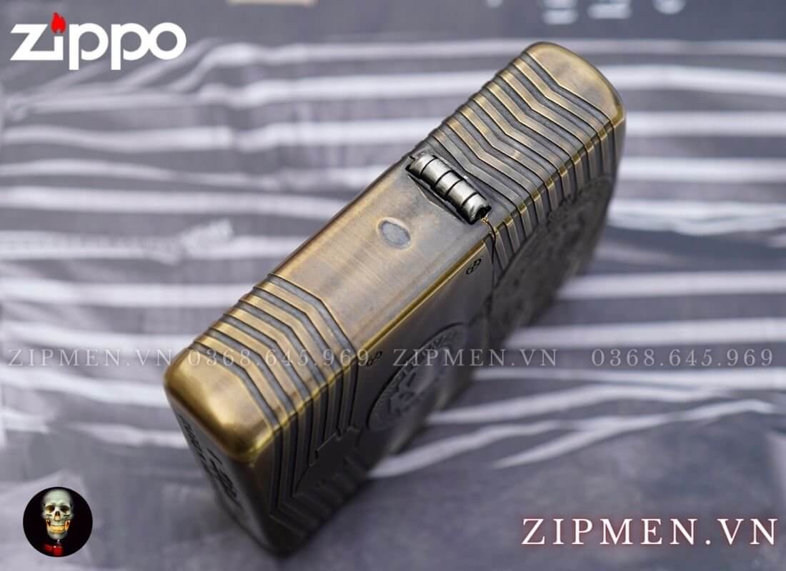 Bật lửa zippo armor chủ đề harley davidson đầu lâu | Zippo armor cao cấp chính hãng