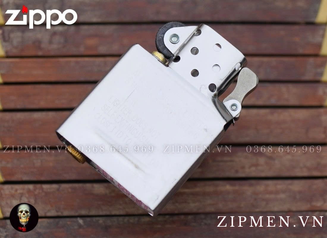 Zippo USA Armor Luxury 360 Multicut Black Ice 46316 Pattern With Crystal Design đính pha lê cao cấp