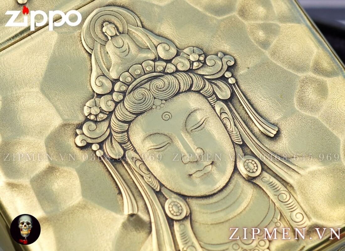 Set bật lửa zippo armor chủ đề phật giáo