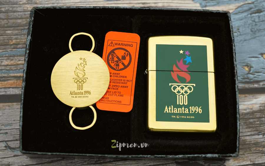 Set bật lửa Zippo usa la mã Atlanta 1995
