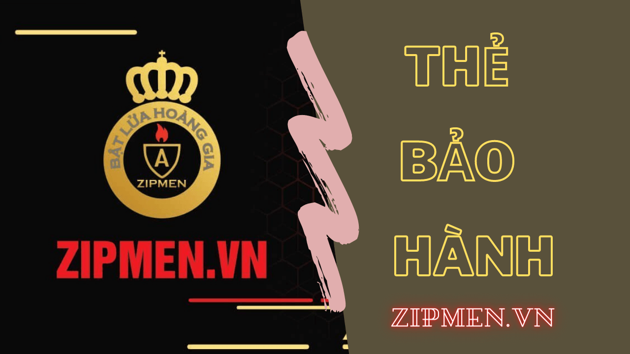 Thẻ bảo hành của shop Zippo Zipmen