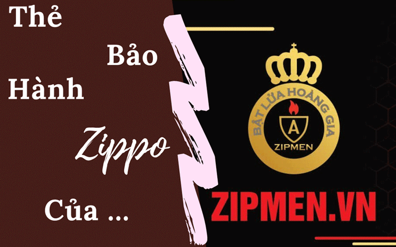 Zipmen bảo hành Zippo trọn đời.