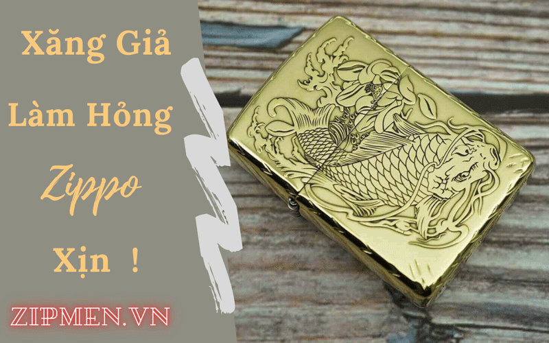 Xăng giả làm hỏng zippo xịn