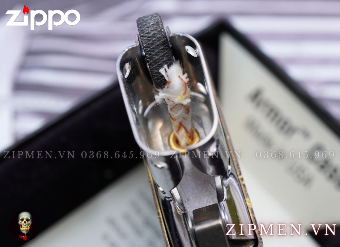 Zippo Armor cao cấp chủ đề câu cá