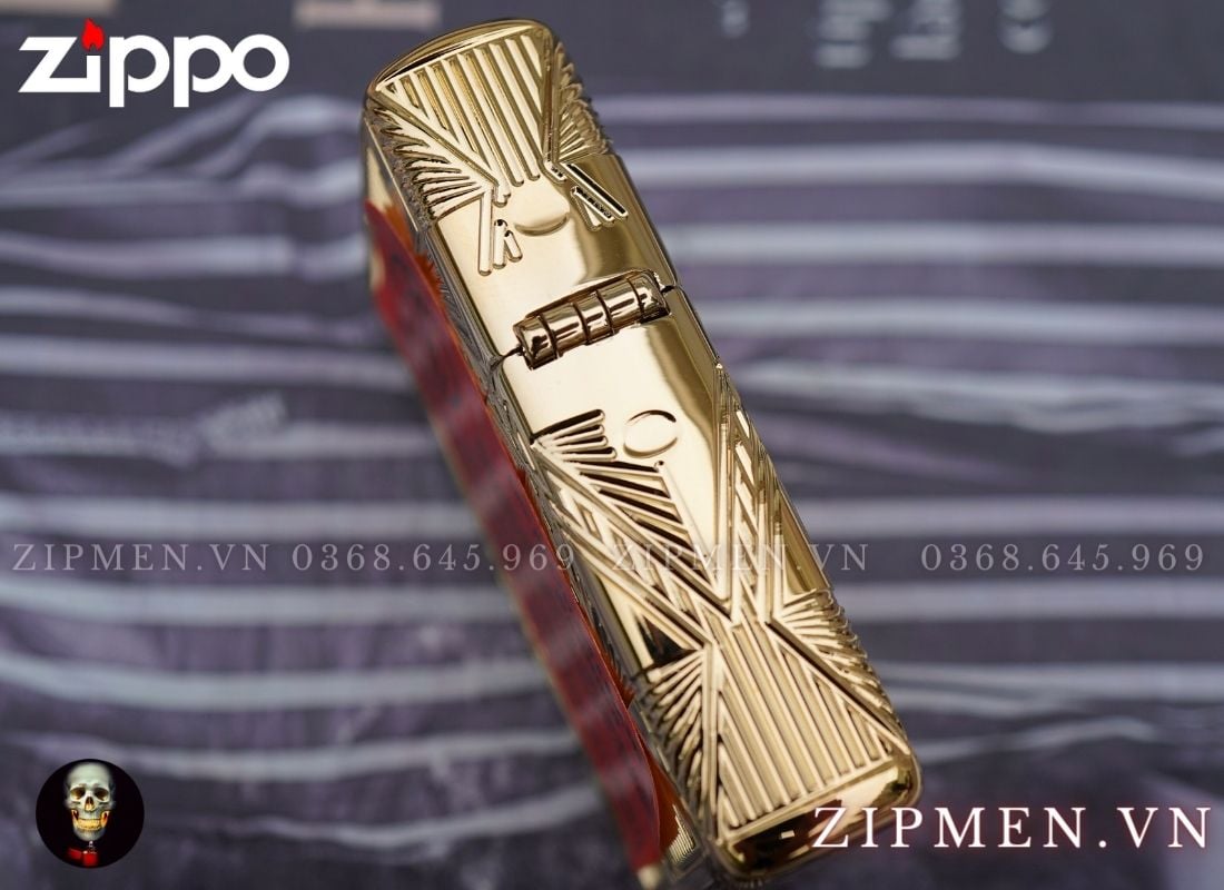 Zippo armor mạ vàng 24k