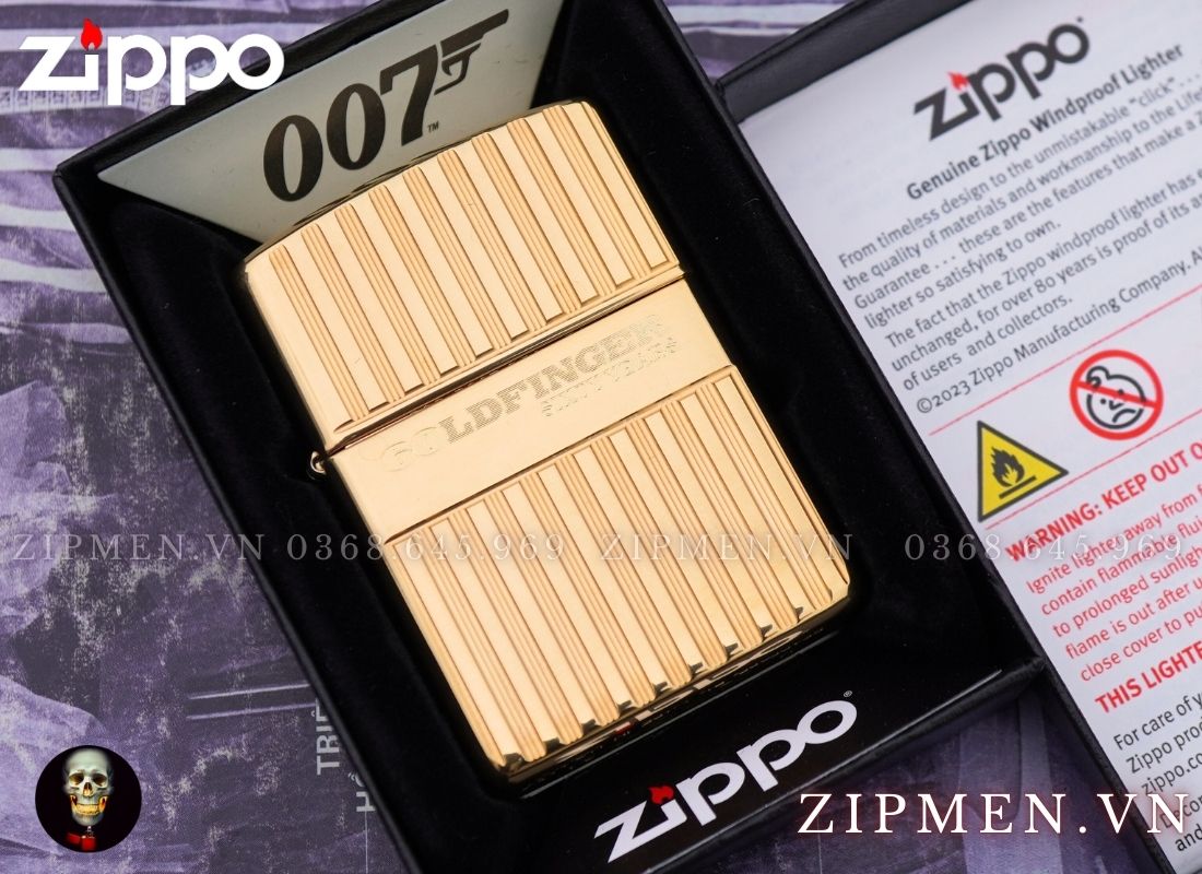 Bật lửa zippo armor cao cấp chủ đề điệp viên 007