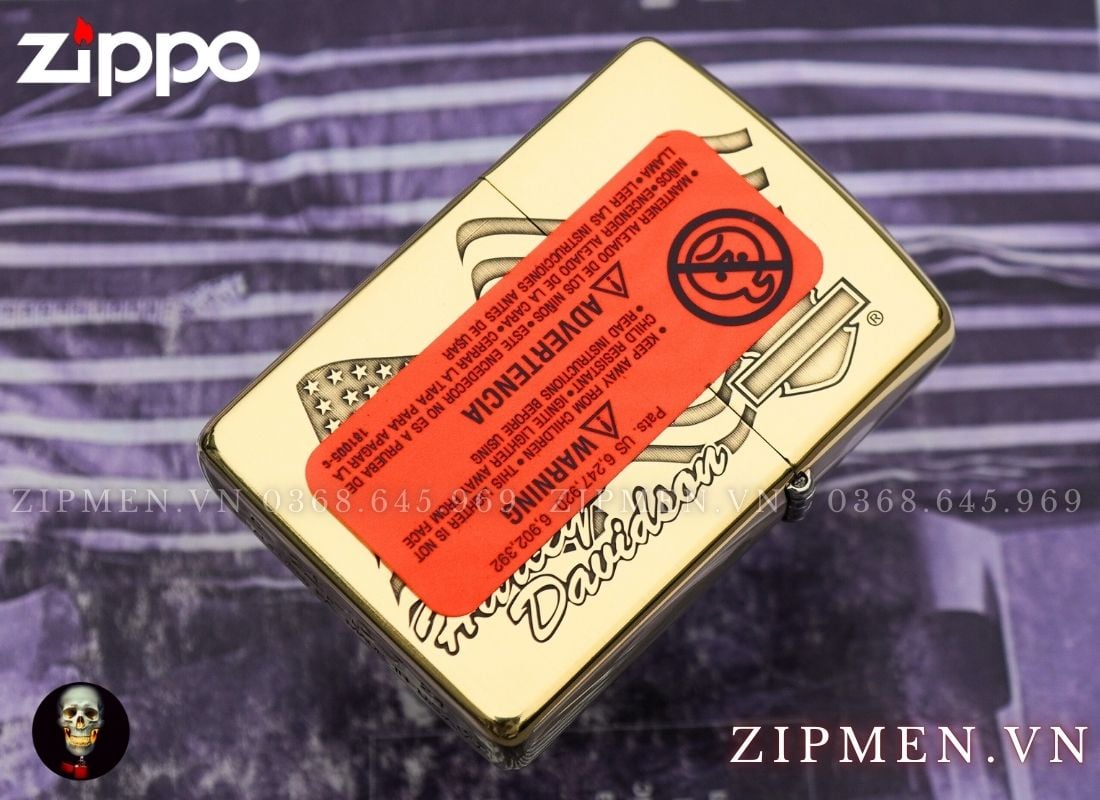 Bật lửa zippo armor Motor harley davidson đại bàng