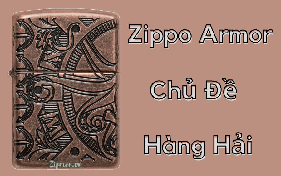 Zippo armor 1295 chủ đề hàng hải