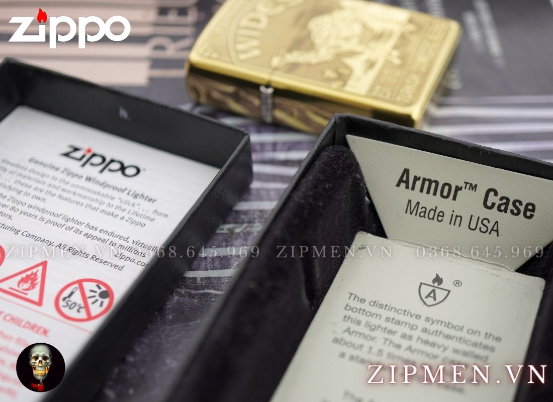 Zippo usa armor camel chính hãng Mỹ
