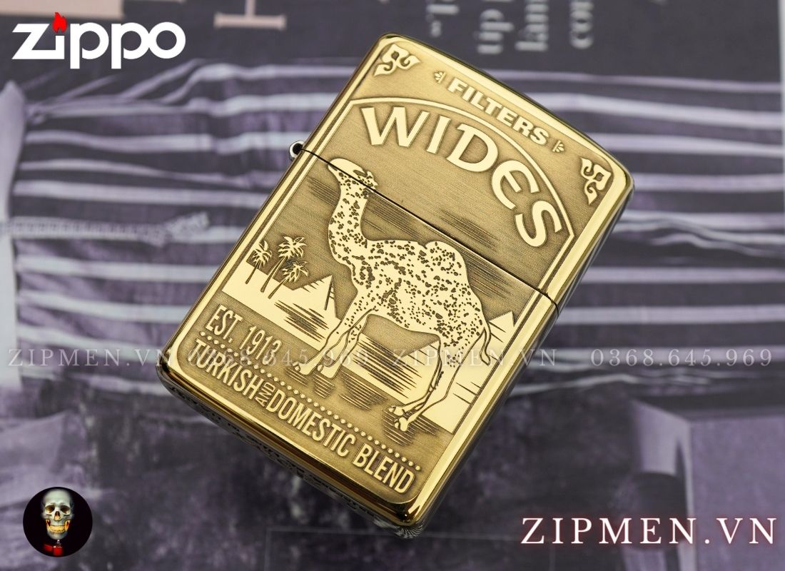 Zippo usa armor camel chính hãng Mỹ