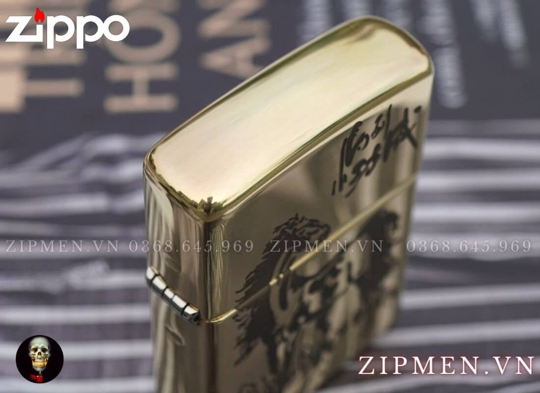 Zippo armor limited edition vỏ dày hình con ngựa mã đáo thành công