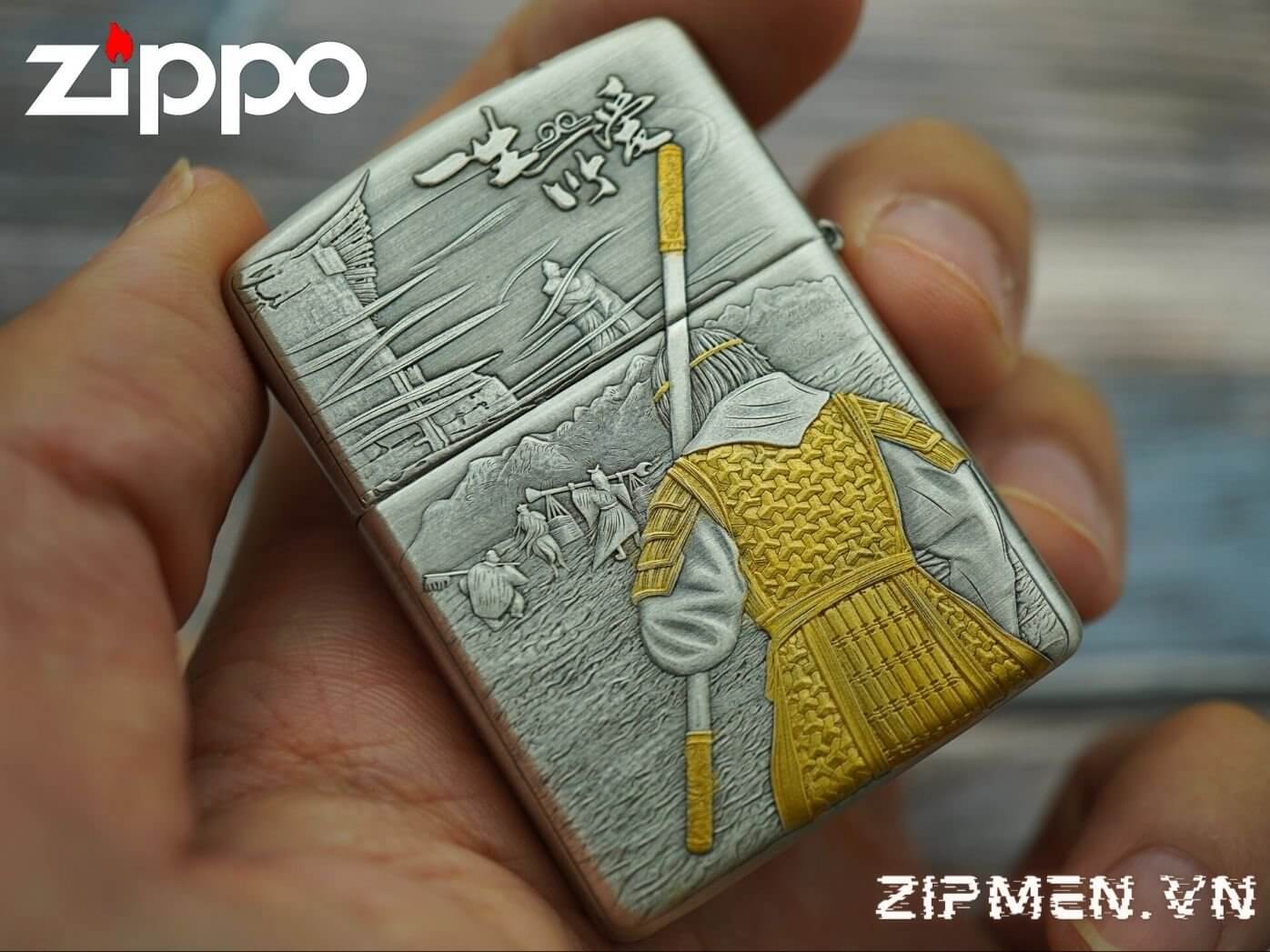 Mặt sau zippo tây du ký