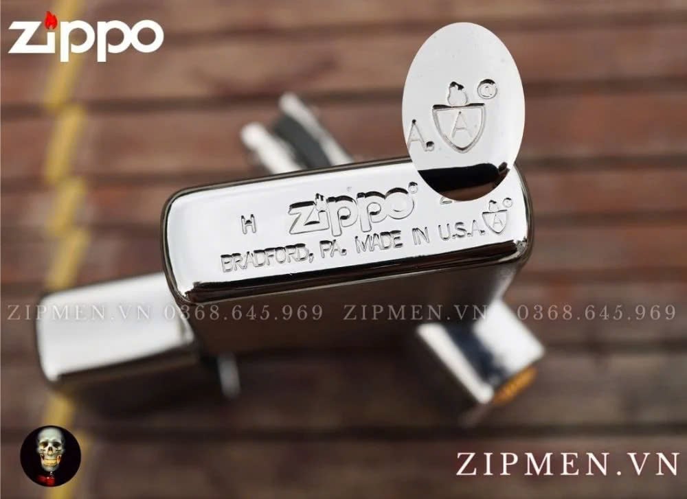 Zippo USA Armor bản đồ Việt Nam trắng bóng