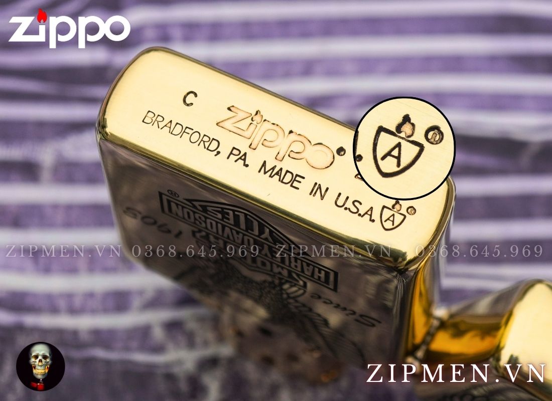 Bật lửa zippo armor Motor harley davidson đại bàng