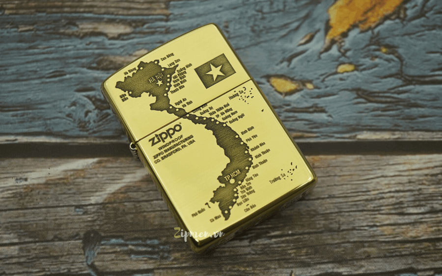 Zippo bảnđồ việt nam phổ thông