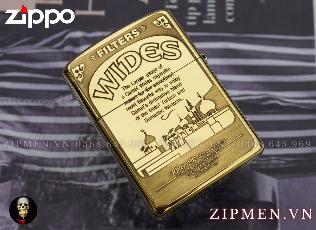 Zippo usa armor camel chính hãng Mỹ
