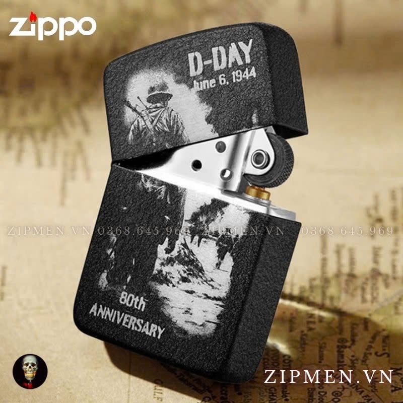 Bật lửa Zippo USA cao cấp limited D-DAY 80th Anniversary Collectible