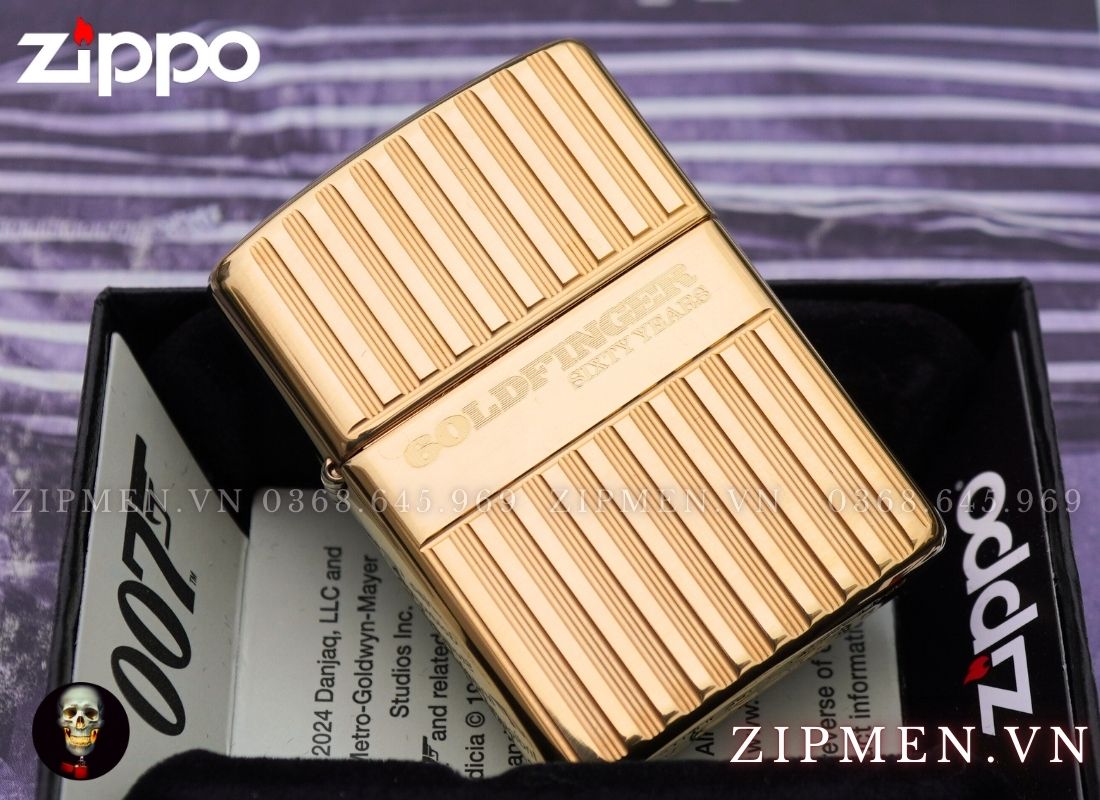 Bật lửa zippo armor cao cấp chủ đề điệp viên 007