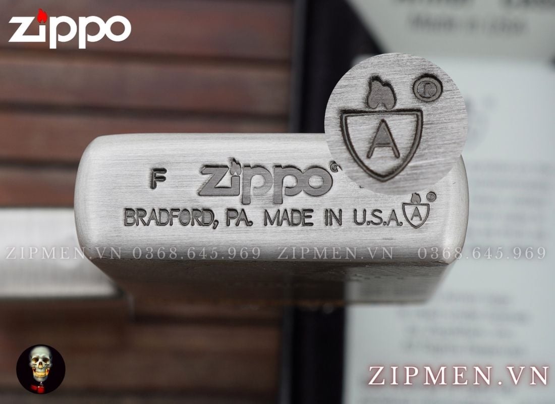 bật lửa zippo armor xuất nhật chủ đề thuỷ long
